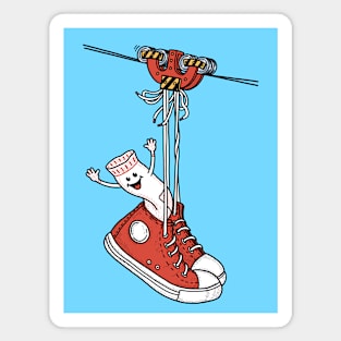 sneakers on wires Magnet